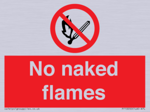 No naked flames